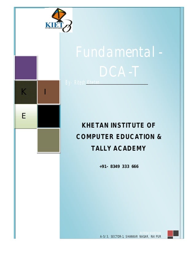 Dca Course Book In Hindi Pdf